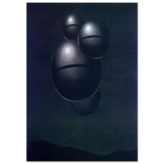 THE VOICE OF SPACE 1928 1 - Rene Magritte Brushed Aluminum Print - 70x100 cm / 28x40 inches | Rene Magritte Aluminum Print | Rene Magritte Prints