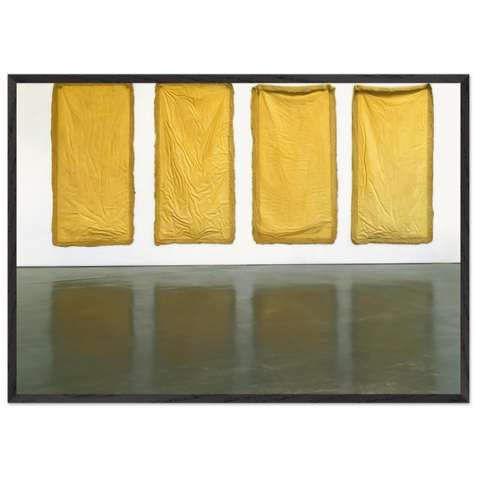 AUGHT 1968 - Eva Hesse Framed Art Print – Black Wooden Frame - Default Title - -Framed Art Print