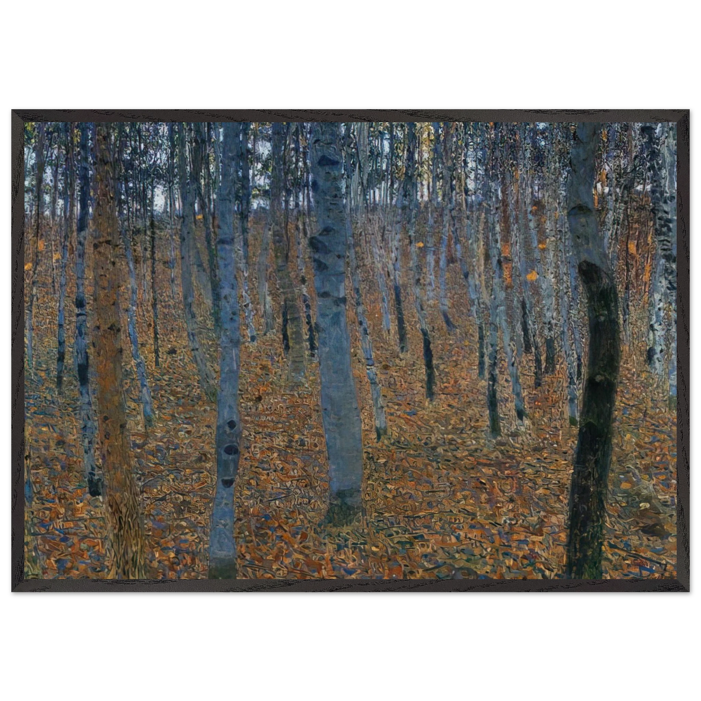 BEECH GROVE I - Gustav Klimt Framed Art Print – Black Wooden Frame - Default Title - -Framed Art Print