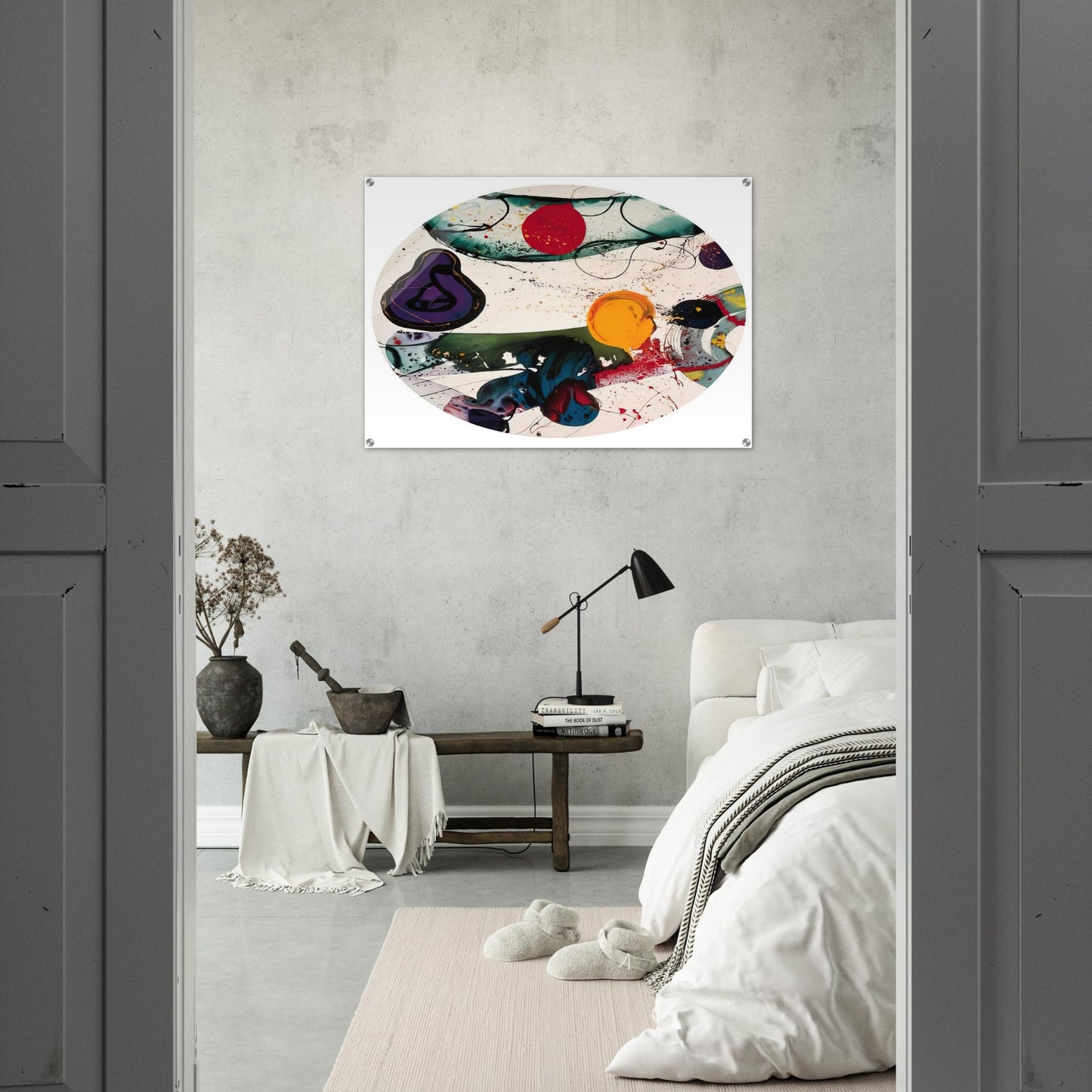 Lollipop  SF88-250  - Sam Francis Acrylic Print - 70x100 cm / 28x40″ inches | Sam Francis Wall Art | Sam Francis Prints