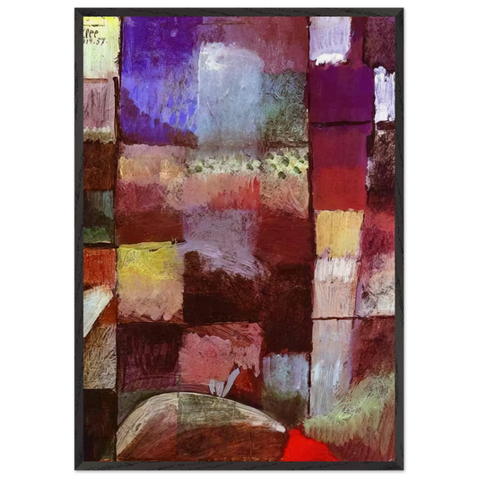 HAMAMET 1914 - Paul Klee 70x100 cm / 28x40 inches Framed Art Print – Black Wooden Frame