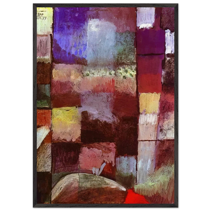 HAMAMET 1914 - Paul Klee 70x100 cm / 28x40 inches Framed Art Print – Black Wooden Frame