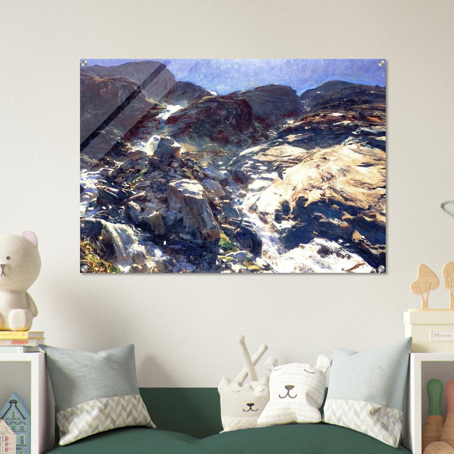 Glacier Streams - John Singer Sargent Acrylic Print - 70x100 cm / 28x40″ inches