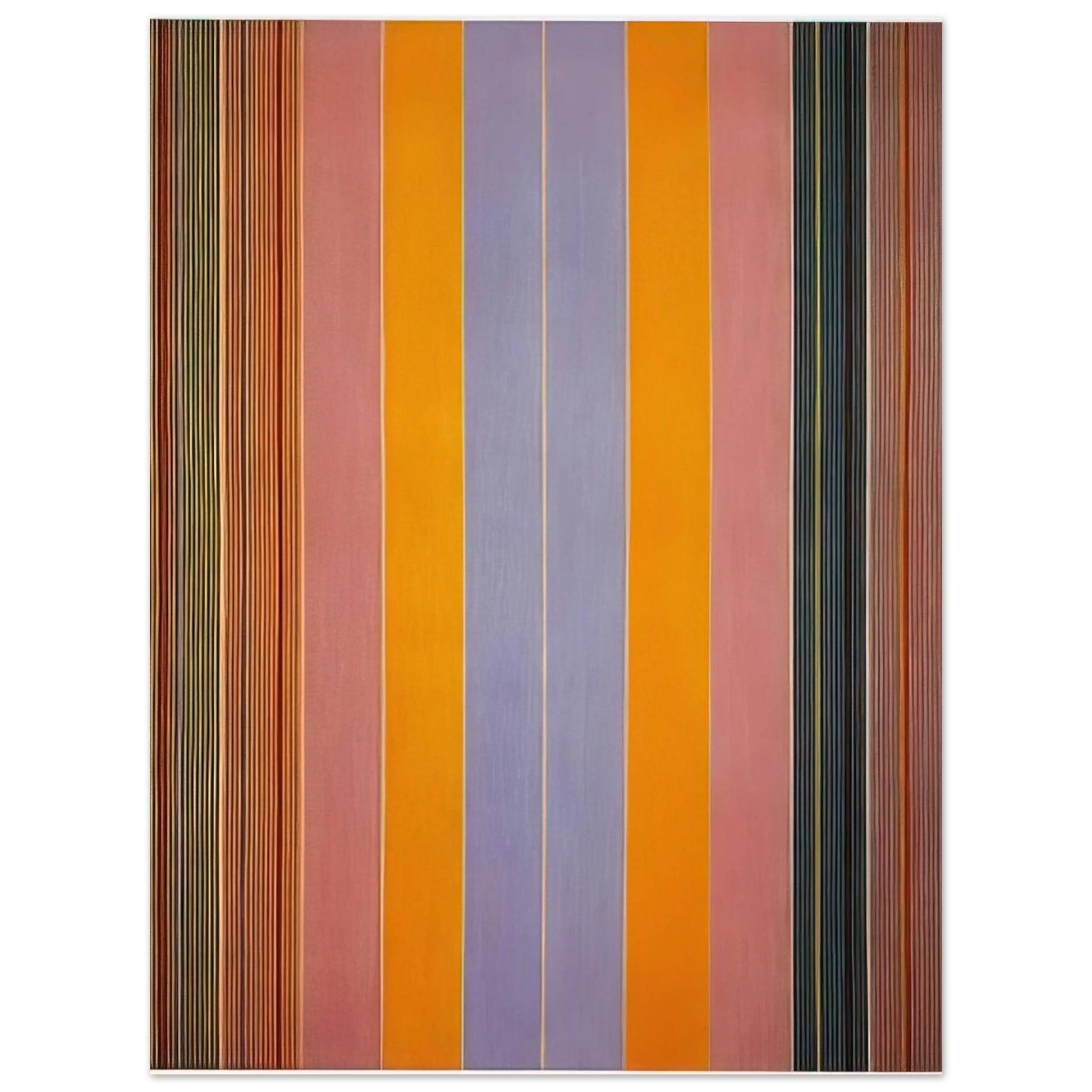 Gene Davis - Blue Broad Jump - 1960 Fine Art Poster - Default Title