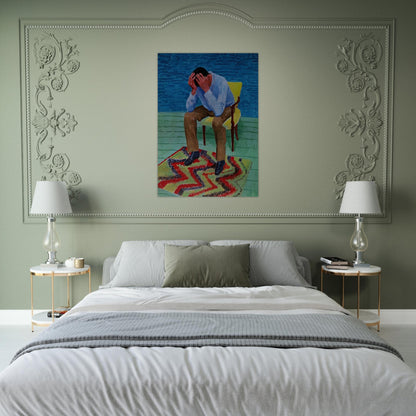 David Hockney - David Hockney Brushed Aluminum Print - 70x100 cm / 28x40 inches | David Hockney Aluminum Print | David Hockney Prints