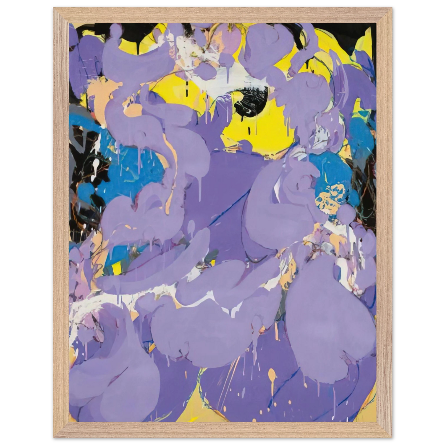 Helen Frankenthaler - Untitled - 1978 Wall art - 40x50 cm / 16x20 inches - Premium Wooden Framed Poster With Fine Art Paper - White frame