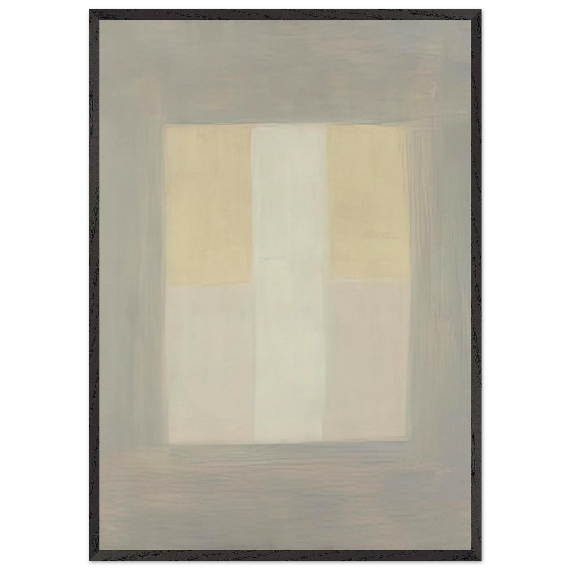 Desert Rain - Agnes Martin Framed Art Print – Black Wooden Frame - Default Title - -Framed Art Print