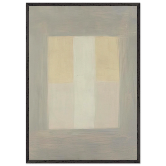 Desert Rain - Agnes Martin Framed Art Print – Black Wooden Frame - Default Title - -Framed Art Print