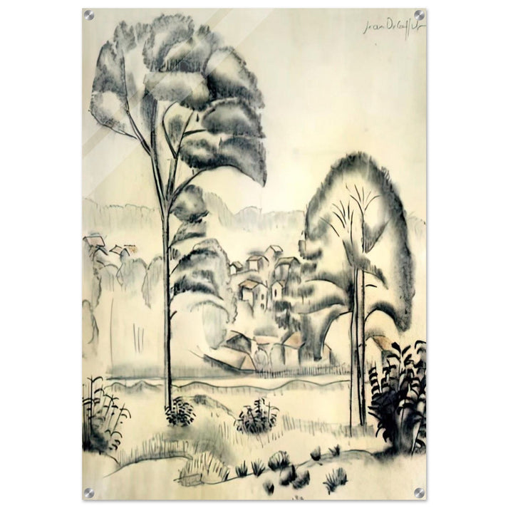 LANDSCAPE OF ALGERIA - Jean Dubuffet Acrylic Print - 70x100 cm / 28x40″ inches