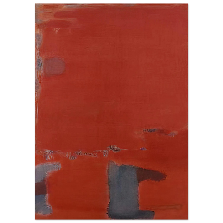 Mark Rothko - No. 21 - c.1949  New York , United States Wall Art - 21x29.7 cm / 8x12" - Premium Wooden Framed Poster With Fine Art Paper-canvas - White frame