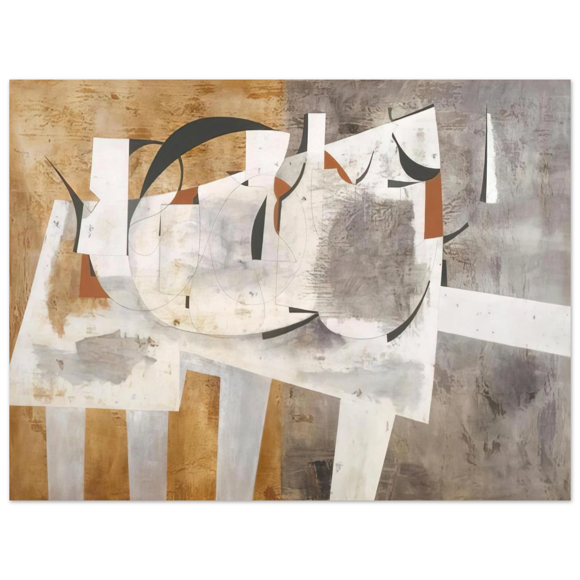Ben Nicholson - August 1956 Val d'Orcia - 1956 Fine Art Poster - Default Title