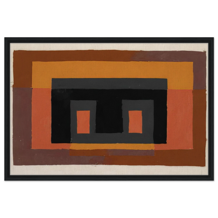 STUDY FOR VARIANT 1947 - Josef Albers Framed Canvas Print
