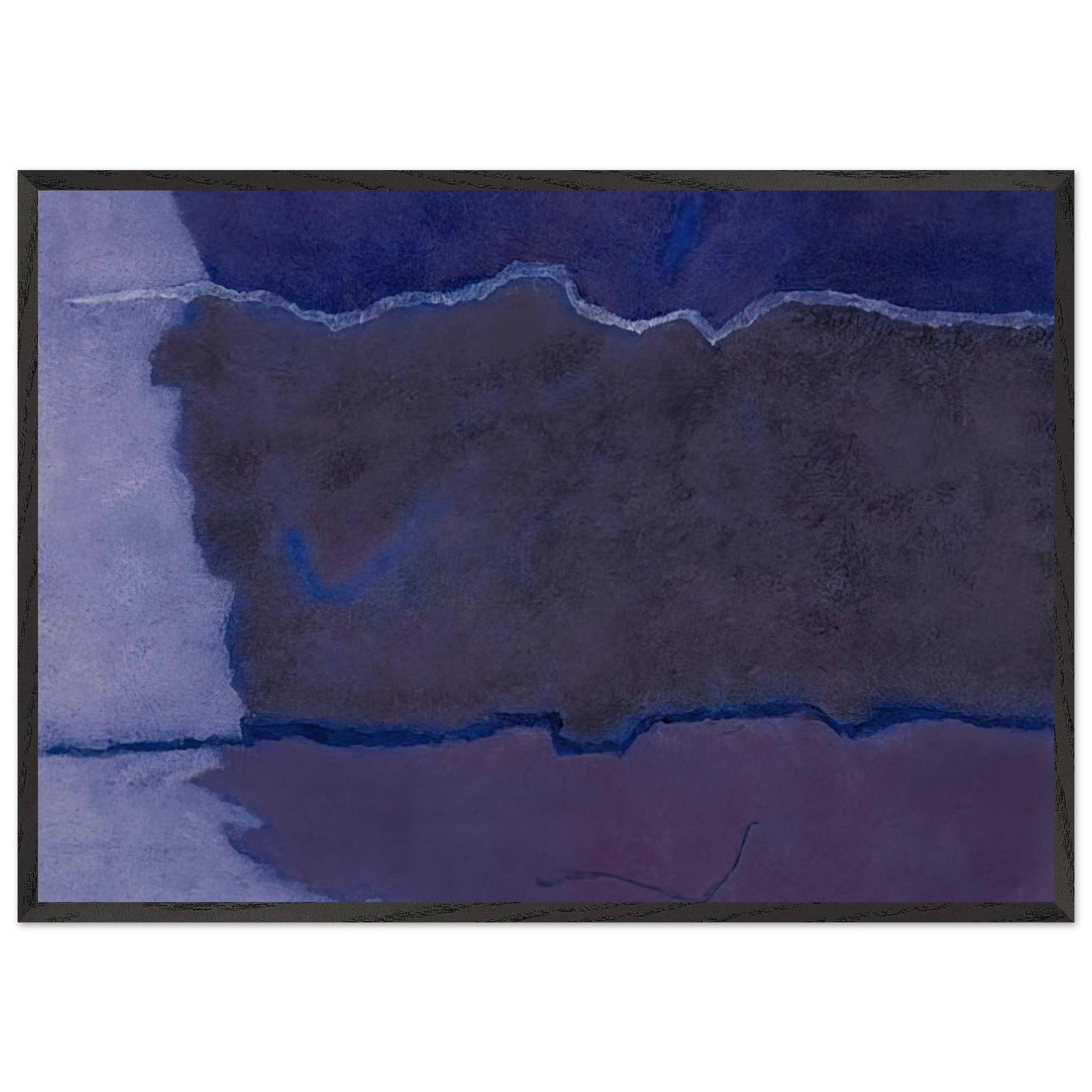 Infinity Field Lefkada Series For CD Friedrich - 1981 - Theodoros Stamos Framed Art Print – Black Wooden Frame - Default Title - -Framed Art Print