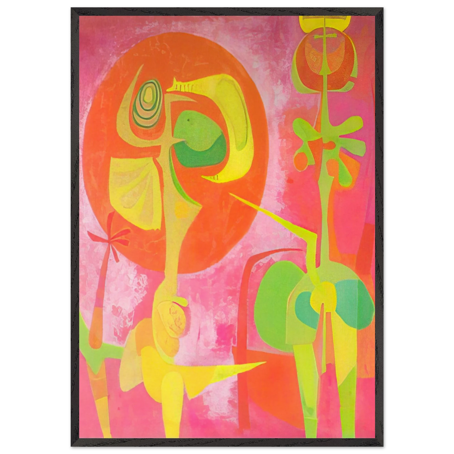 Canto de soles Paris - Pedro Coronel Framed Art Print – Black Wooden Frame - Default Title - -Framed Art Print