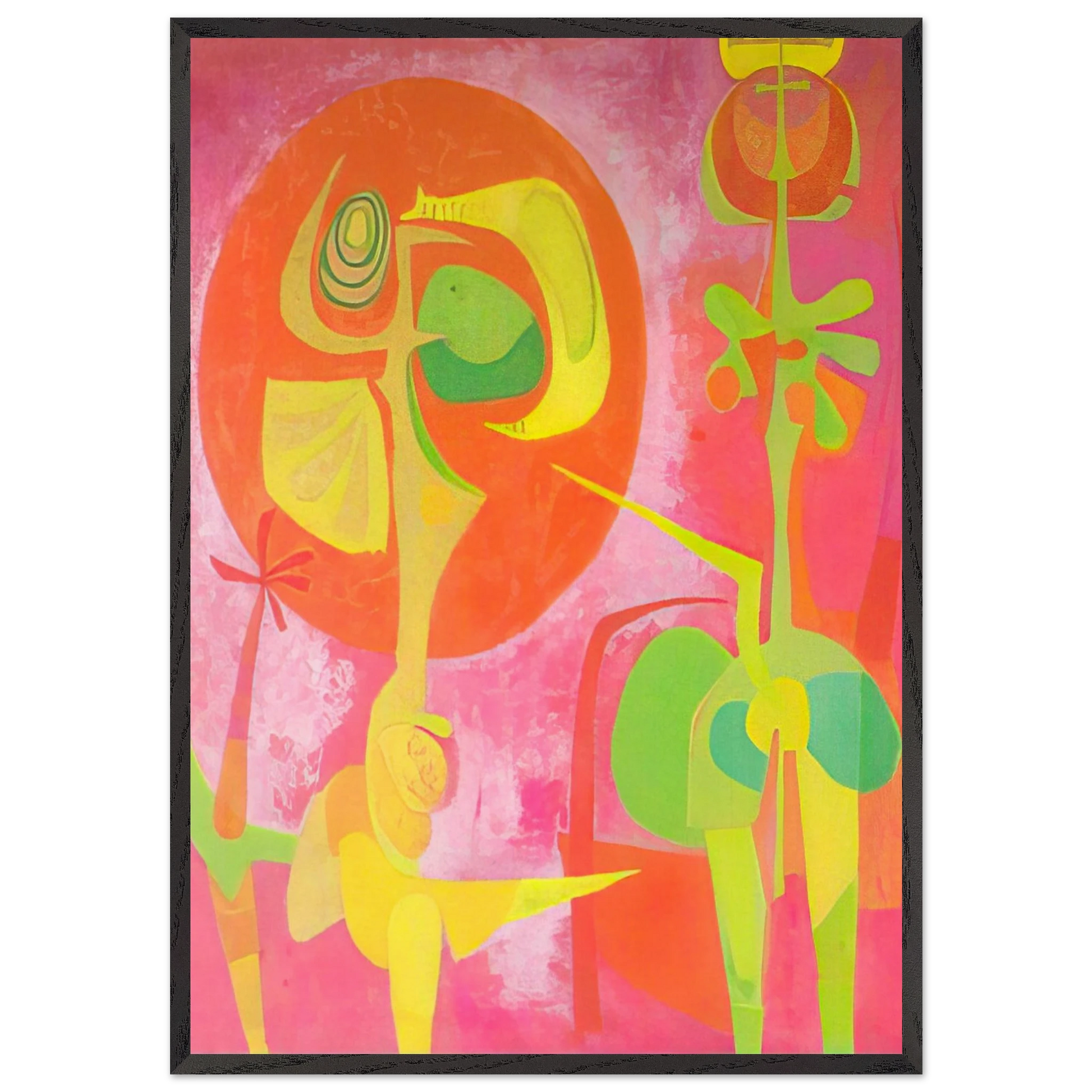 Canto de soles Paris - Pedro Coronel Framed Art Print – Black Wooden Frame - Default Title - -Framed Art Print