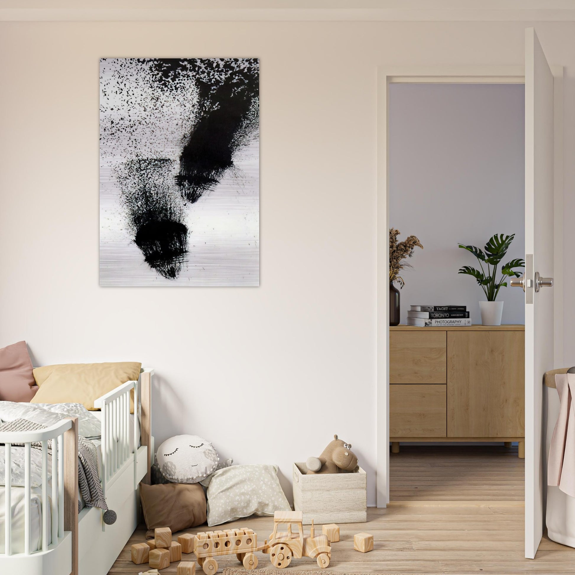 Machine Age Noise - 1957 - Morris Graves Brushed Aluminum Print - 70x100 cm / 28x40 inches | Morris Graves Aluminum Print | Morris Graves Prints