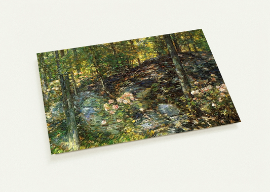 Laurel on the Ledges By Childe Hassam Pack of 10 Post Cards | Childe Hassam Post Cards | A6 (10.5 x 14.8 cm) - 4.1 x 5.8 inches