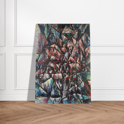 Two Seated Figures - 1955 - Robert Goodnough Brushed Aluminum Print - 70x100 cm / 28x40 inches | Robert Goodnough Aluminum Print | Robert Goodnough Prints