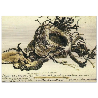 Bird's Nest - Vincent van Gogh Brushed Aluminum Print - 70x100 cm / 28x40 inches | Vincent van Gogh Aluminum Print | Vincent van Gogh Prints