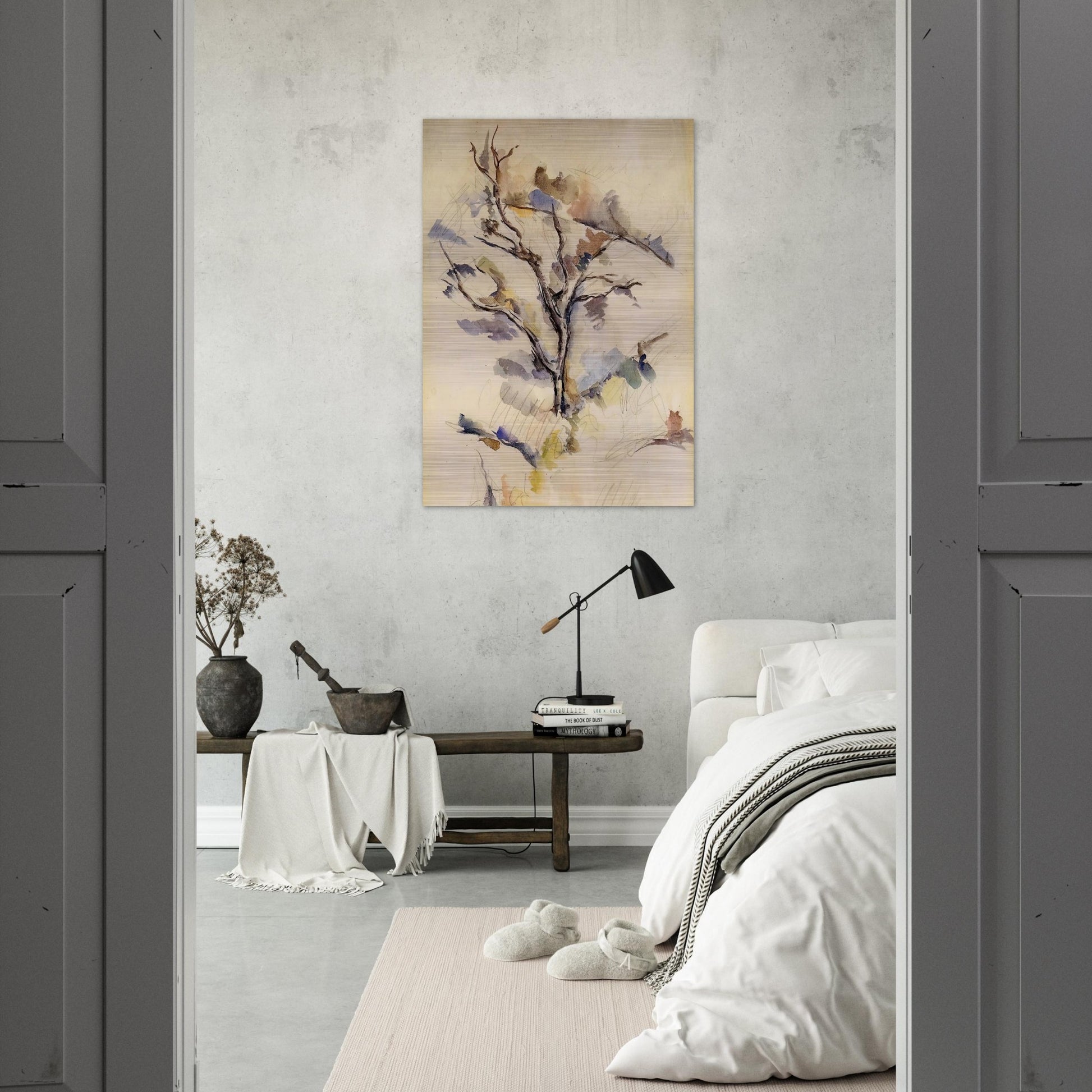 The Oak - Paul Cézanne Brushed Aluminum Print - 70x100 cm / 28x40 inches | Paul Cézanne Aluminum Print | Paul Cézanne Prints