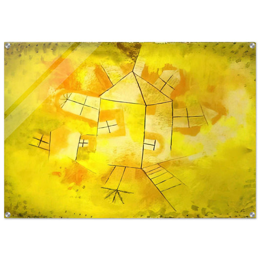 REVOLVING HOUSE 1921 - Paul Klee Acrylic Print - 70x100 cm / 28x40″ inches | Paul Klee Wall Art | Paul Klee Prints