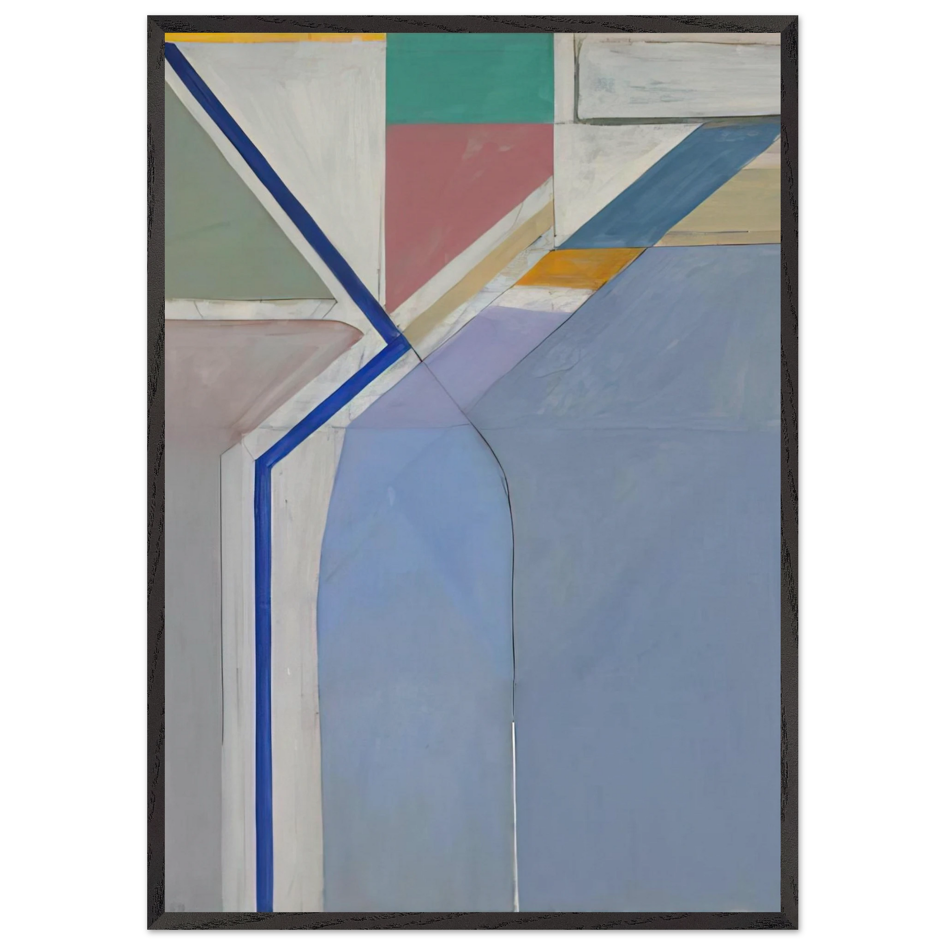 Ocean Park 24 - Richard Diebenkorn Framed Art Print – Black Wooden Frame - Default Title - -Framed Art Print