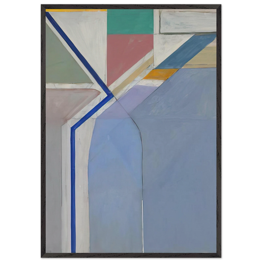 Ocean Park 24 - Richard Diebenkorn Framed Art Print – Black Wooden Frame - Default Title - -Framed Art Print