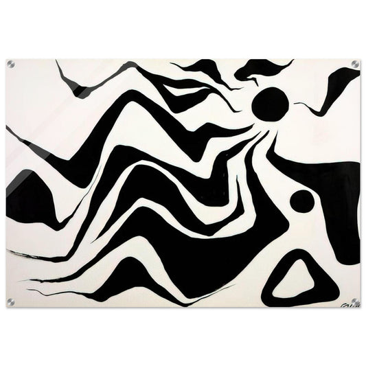 BLACK SUN 1953 - Alexander Calder Acrylic Print - 70x100 cm / 28x40″ inches