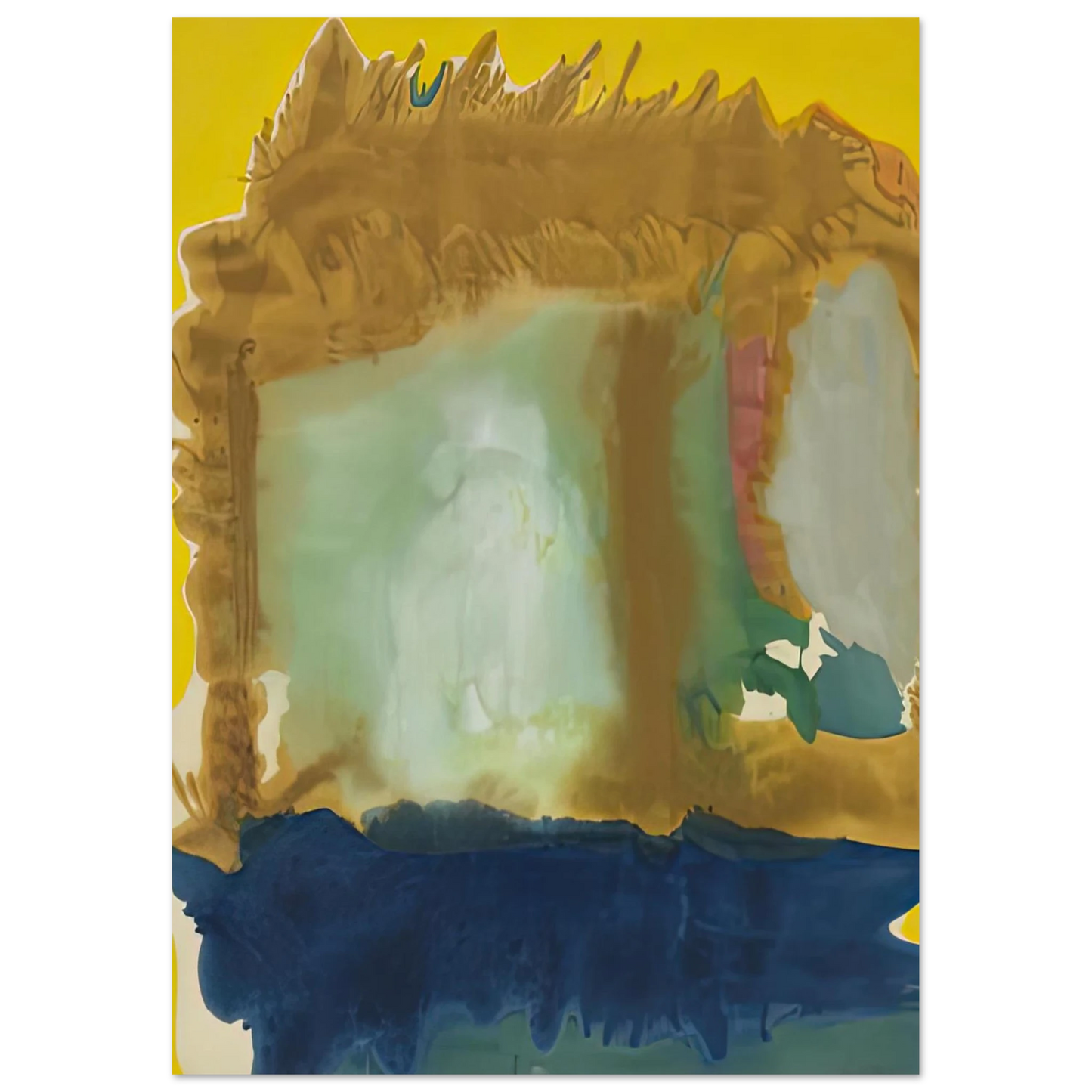 Helen Frankenthaler - Milkwood Arcade, 1963- Wall Art - 21x29.7 cm / 8x12" - Premium Wooden Framed Poster With Fine Art Paper - Black frame