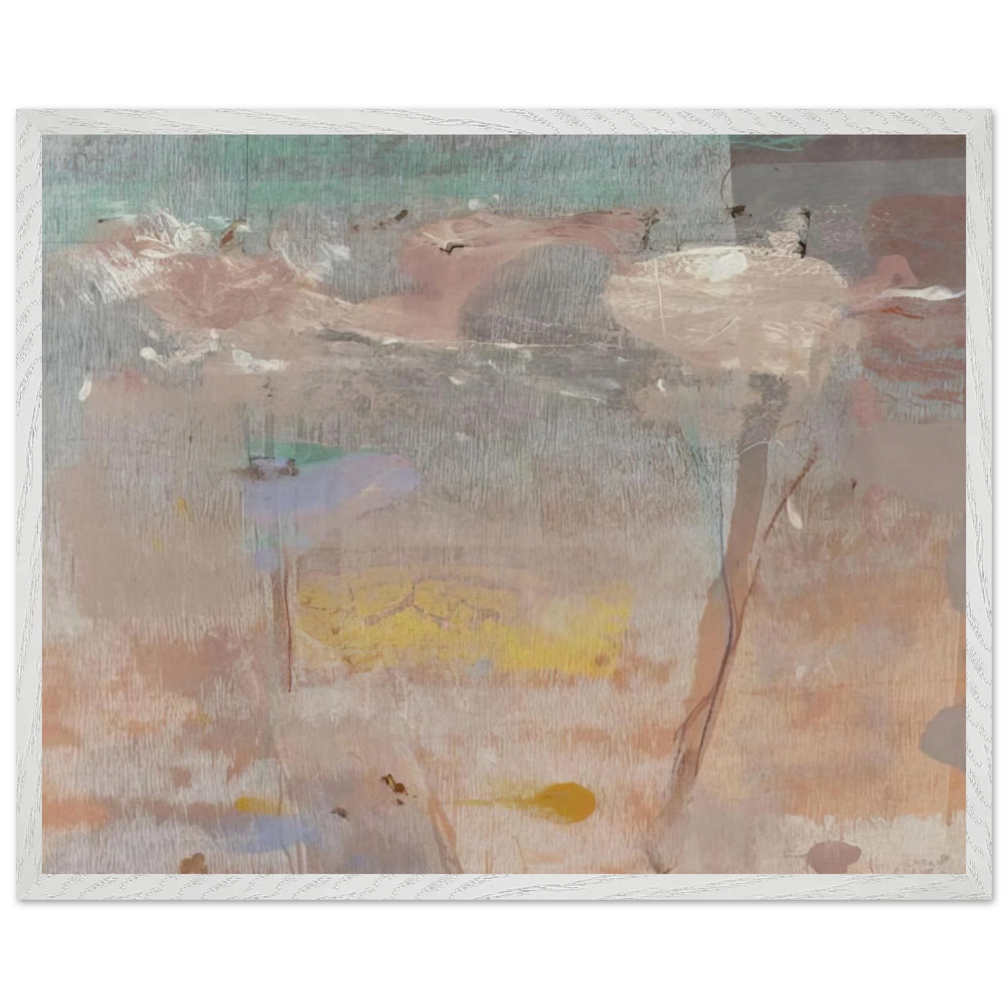 Helen Frankenthaler - Monotype I - 1981 Wall art - A3 (29.7 x 42  cm) - Premium Wooden Framed Poster With Fine Art Paper - Black frame