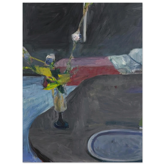 Richard Diebenkorn - Interior with Flowers Fine Art Poster - Default Title
