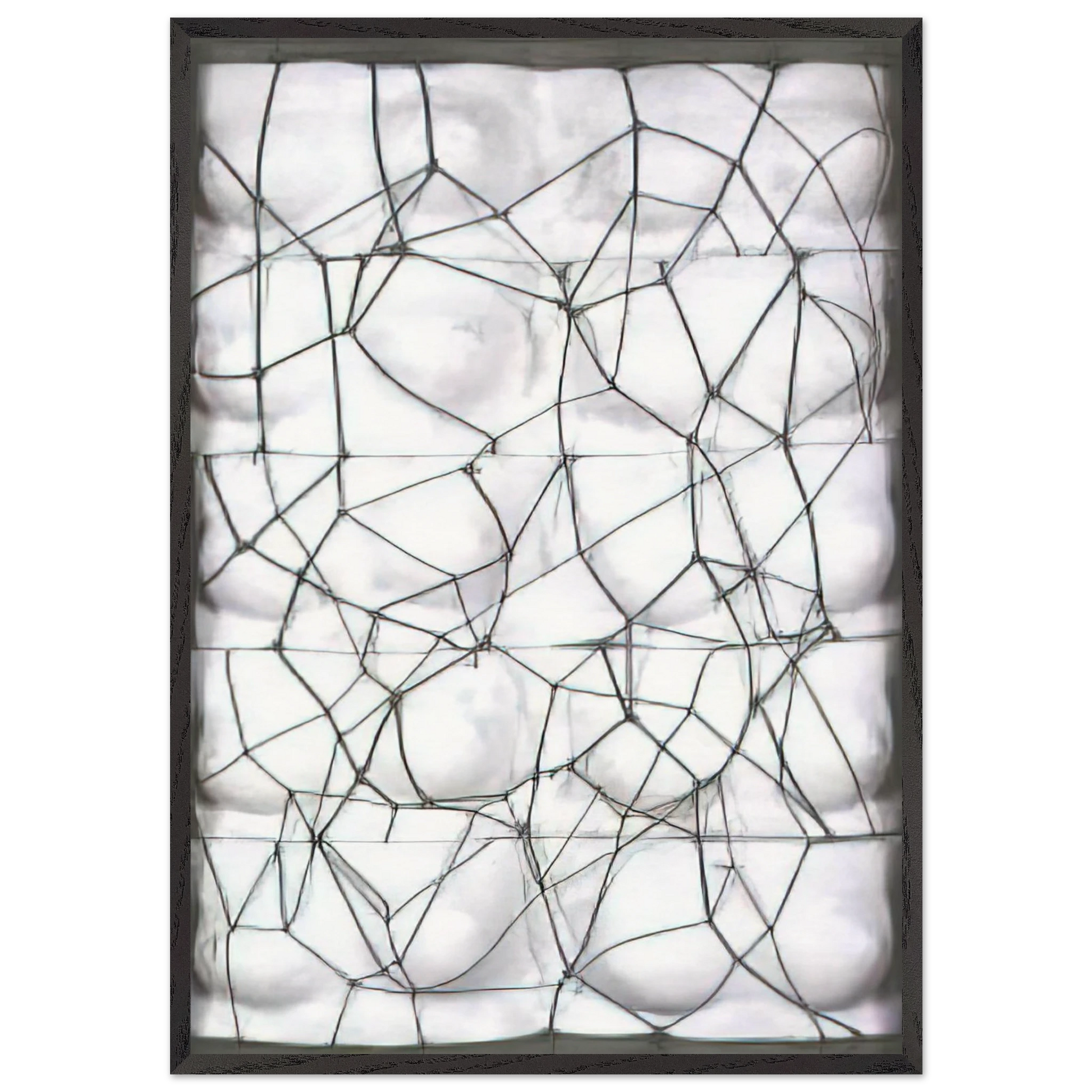 Viuva de Man Ray Negra - 1981 - Joao Vieira Framed Art Print – Black Wooden Frame - Default Title - -Framed Art Print