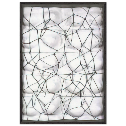 Viuva de Man Ray Negra - 1981 - Joao Vieira Framed Art Print – Black Wooden Frame - Default Title - -Framed Art Print