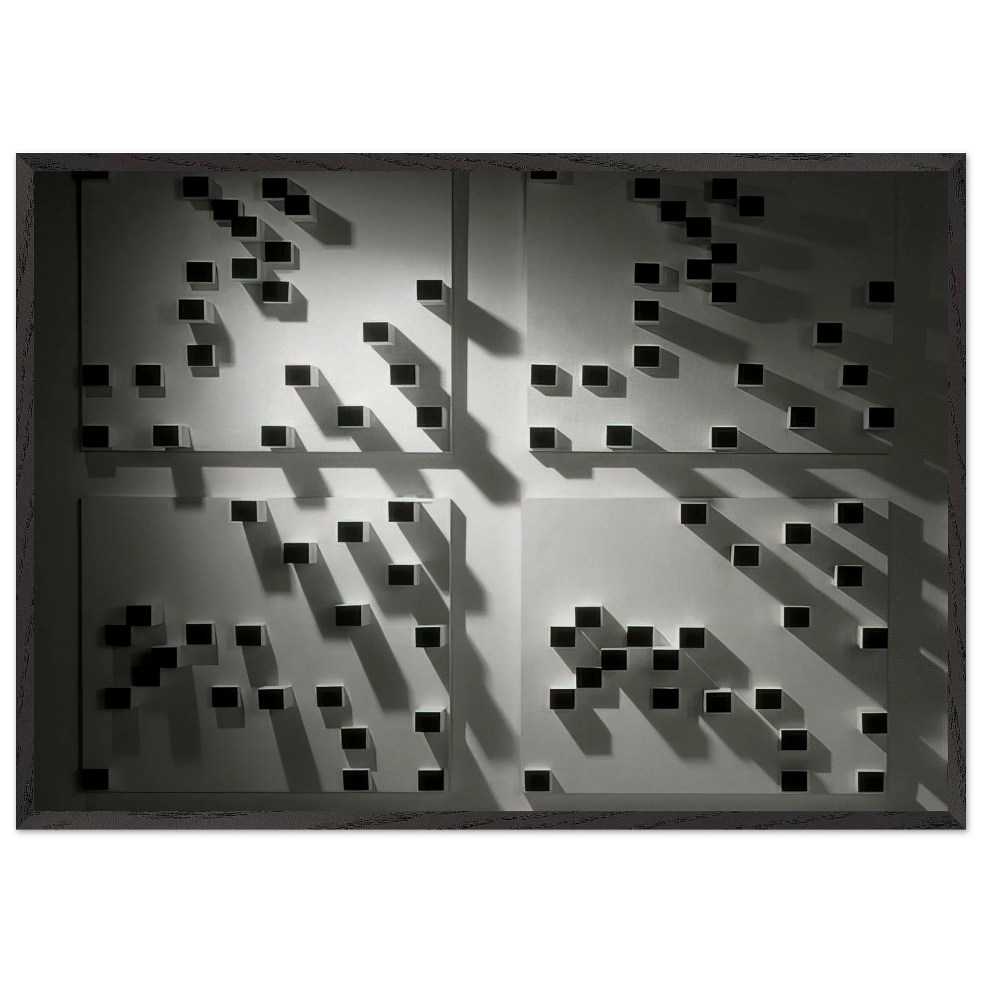 Livro dos Caminhos Book of Paths - 1976 - Lygia Pape Framed Art Print – Black Wooden Frame - Default Title - -Framed Art Print