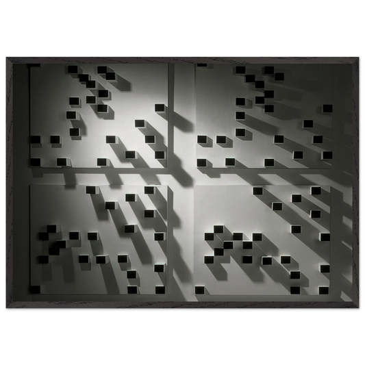 Livro dos Caminhos Book of Paths - 1976 - Lygia Pape Framed Art Print – Black Wooden Frame - Default Title - -Framed Art Print