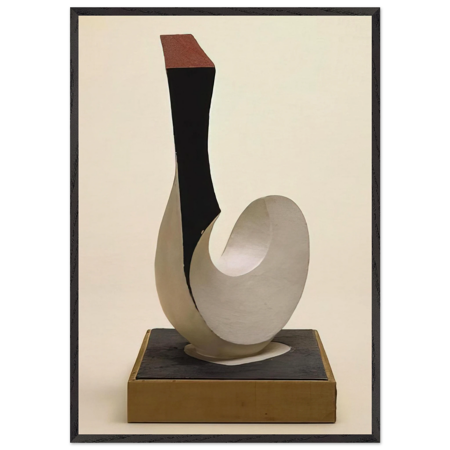 CHICKEN AND EGG 1946 - Kurt Schwitters Framed Art Print – Black Wooden Frame - Default Title - -Framed Art Print