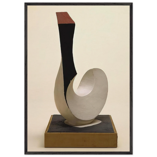 CHICKEN AND EGG 1946 - Kurt Schwitters Framed Art Print – Black Wooden Frame - Default Title - -Framed Art Print