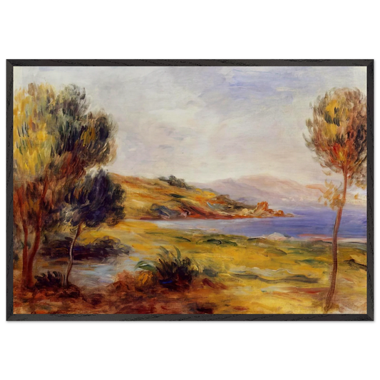 The Bay - Pierre-Auguste Renoir 70x100 cm / 28x40 inches Framed Art Print – Black Wooden Frame
