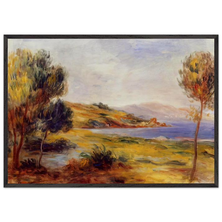 The Bay - Pierre-Auguste Renoir 70x100 cm / 28x40 inches Framed Art Print – Black Wooden Frame