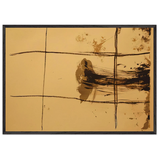 CARR S 1967 - Antoni Tapies Framed Art Print – Black Wooden Frame - Default Title - -Framed Art Print