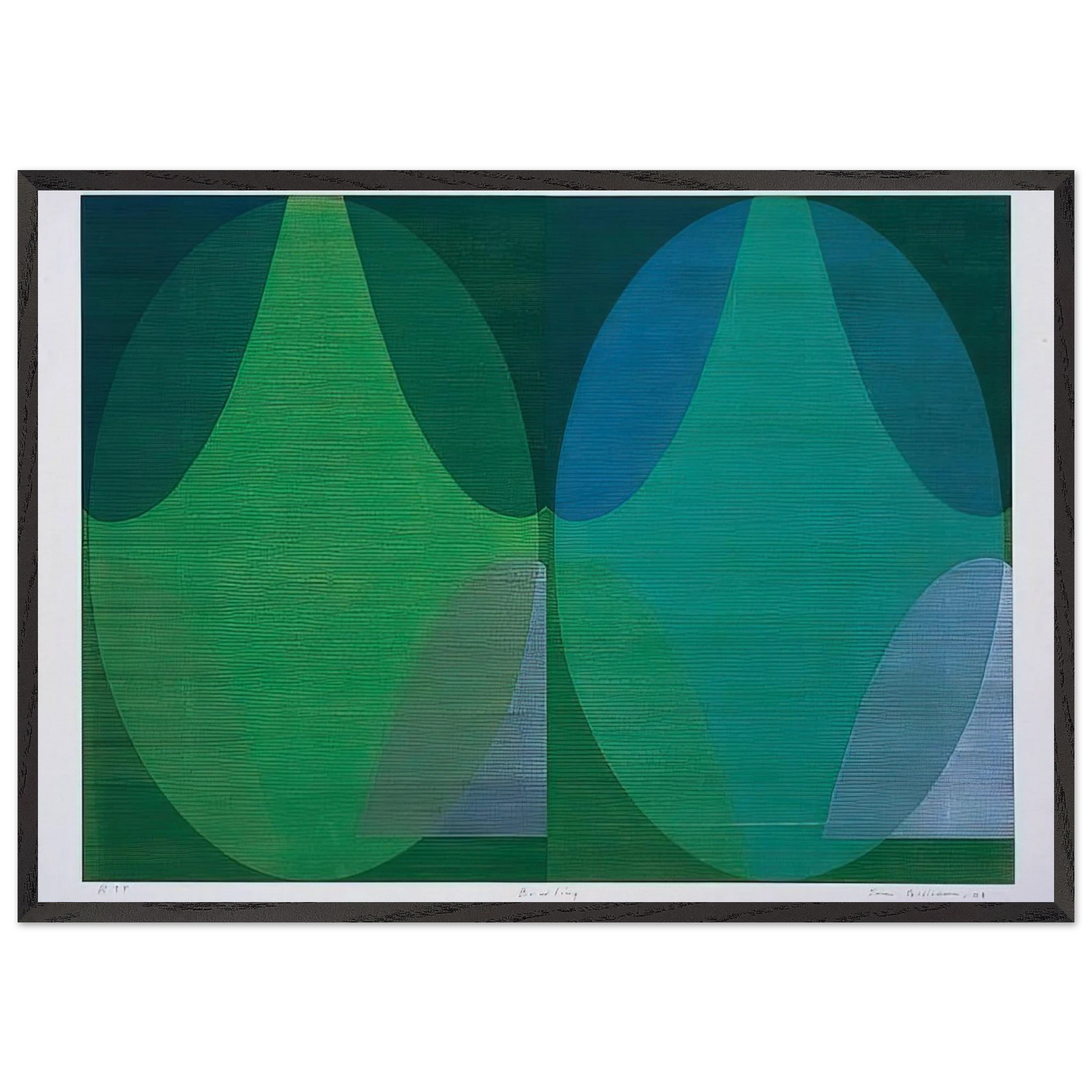 Bowling - Sam Gilliam Framed Art Print – Black Wooden Frame - Default Title - -Framed Art Print