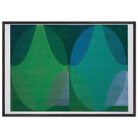 Bowling - Sam Gilliam Framed Art Print – Black Wooden Frame - Default Title - -Framed Art Print