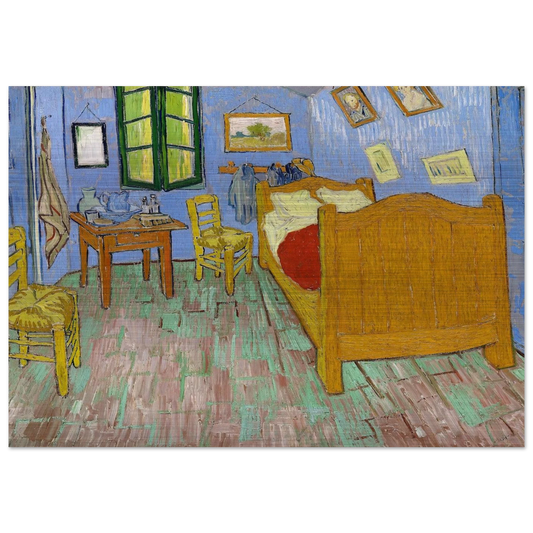 Vincent's Bedroom in Arles - Vincent van Gogh Brushed Aluminum Print - 70x100 cm / 28x40 inches | Vincent van Gogh Aluminum Print | Vincent van Gogh Prints