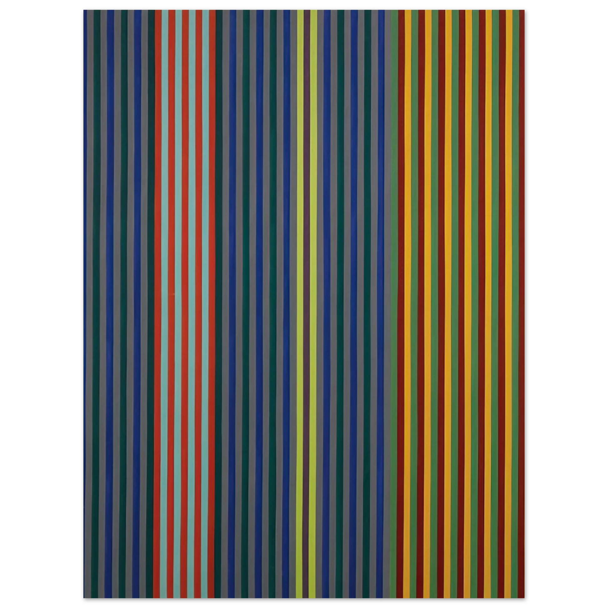 Gene Davis - Split Beat - 1965 Fine Art Poster - Default Title