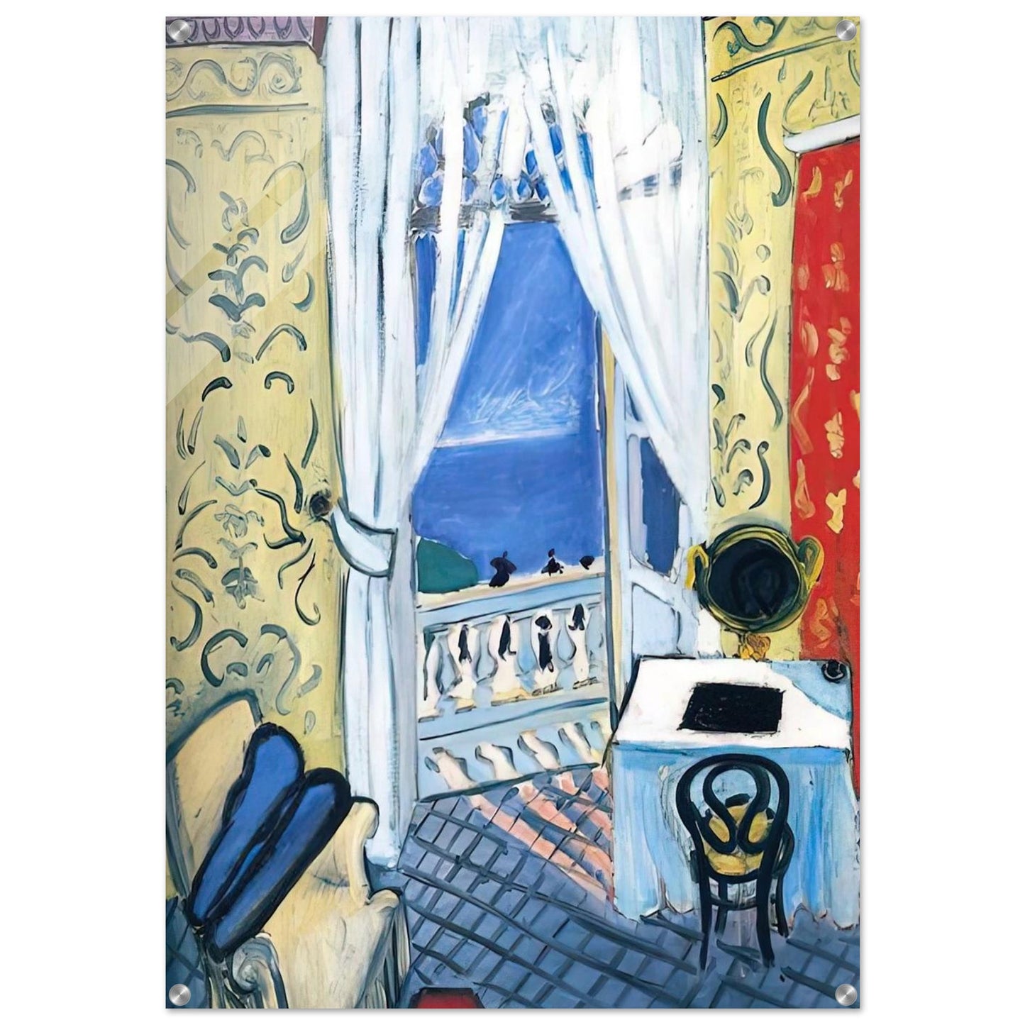 INTERIOR WITH A VIOLIN CASE 1919 - Henri Matisse Acrylic Print - 70x100 cm / 28x40″ inches