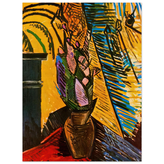 Pablo Picasso - Flowers on the table Fine Art Poster - Default Title