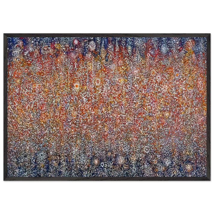Celebration Birth - Richard Pousette-Dart 70x100 cm / 28x40 inches Framed Art Print – Black Wooden Frame