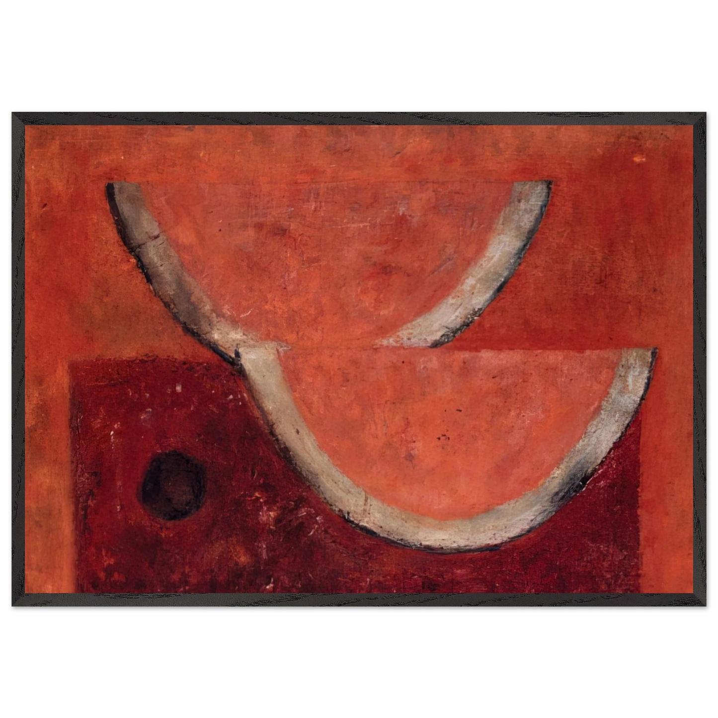 WATERMELONS 1977 - Rufino Tamayo Framed Art Print – Black Wooden Frame - Default Title - -Framed Art Print