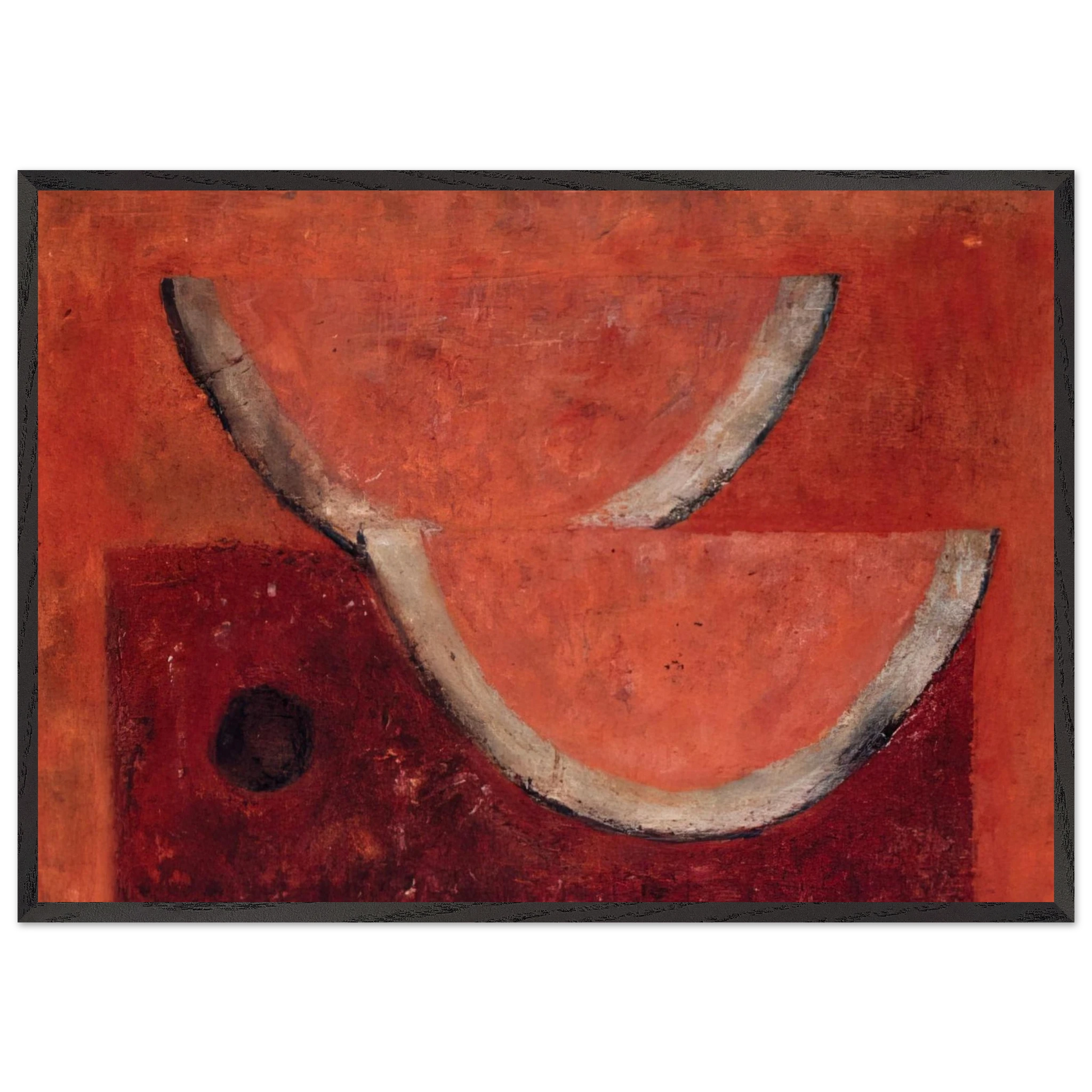 WATERMELONS 1977 - Rufino Tamayo Framed Art Print – Black Wooden Frame - Default Title - -Framed Art Print