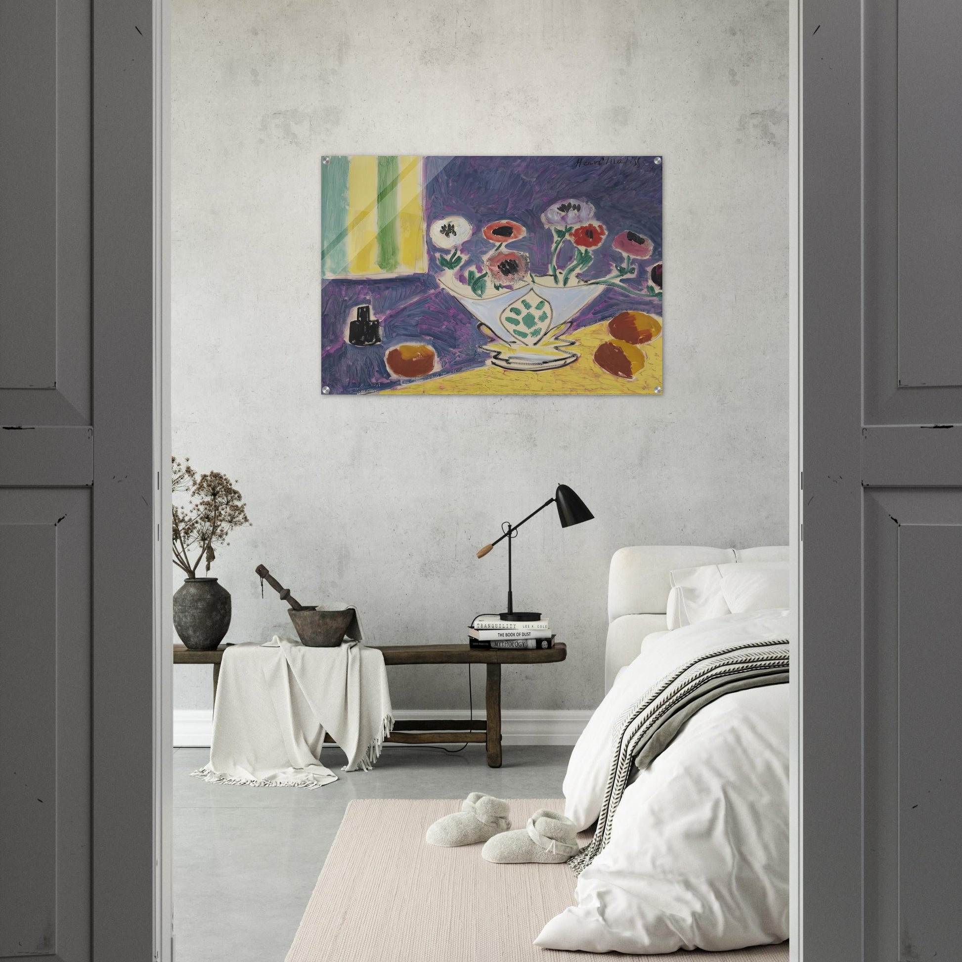 VASE D ANEMONES 1946 - Henri Matisse Acrylic Print - 70x100 cm / 28x40″ inches